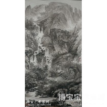 山水 山水画 刘万锐作品 类别: 国画山水作品